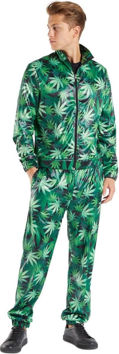 Hippie Kostuum | Trainingspak Ziggy Wiet Heren | Man | Extra Small | Carnaval kostuum | Verkleedkleding